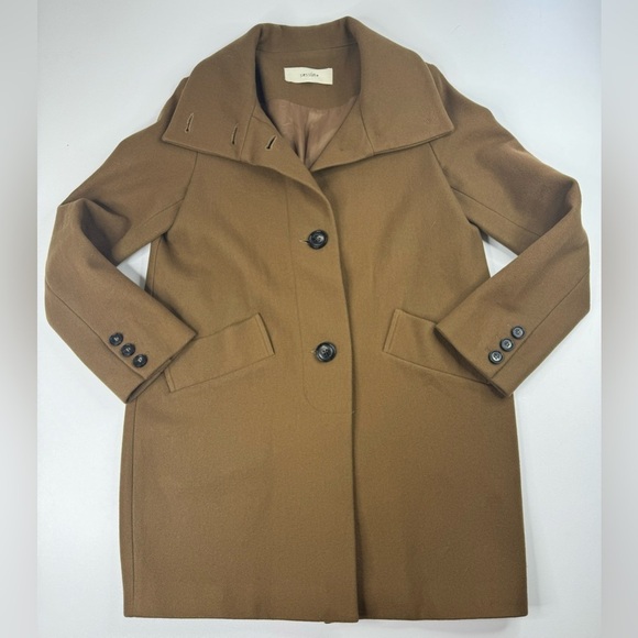 Sessun Chera Wool Blend Lined Jacket Pea Coat Womens Size Small - Picture 2 of 14